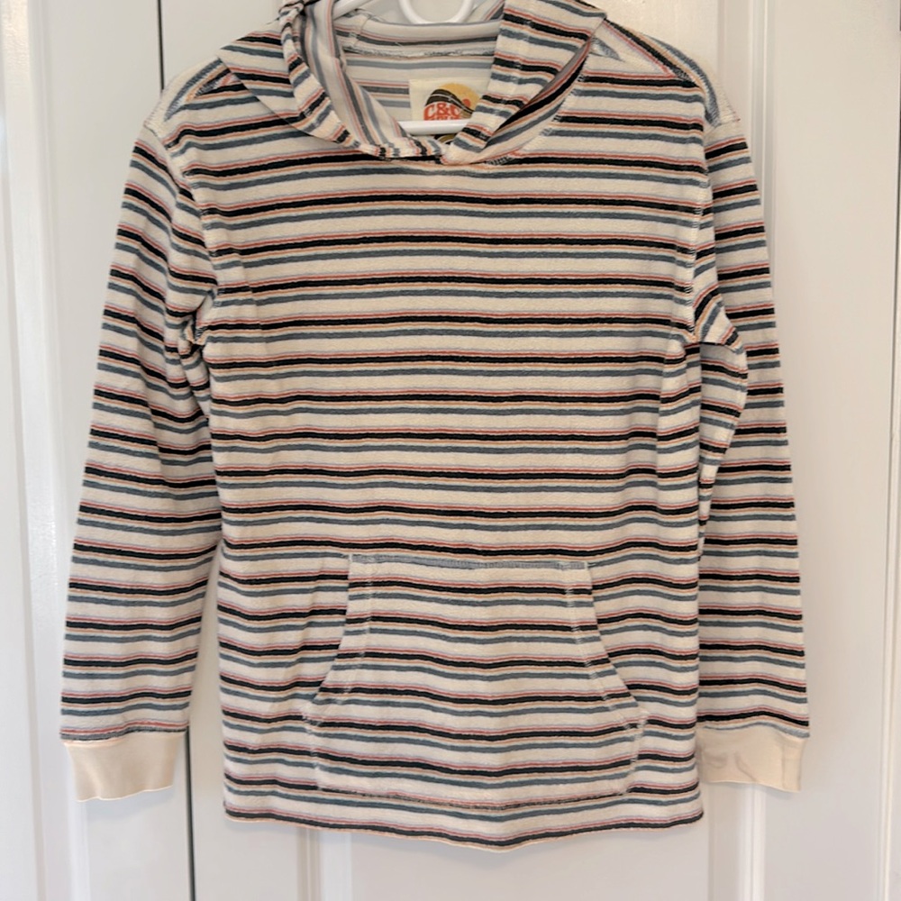 C&C California terry boys swim cover up hoodie XL 14-16